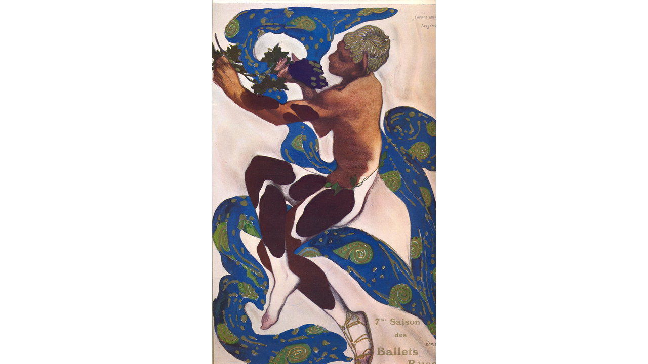 Leon Bakst, copertina del programma per L'Apres-midi d'un faune (1912)