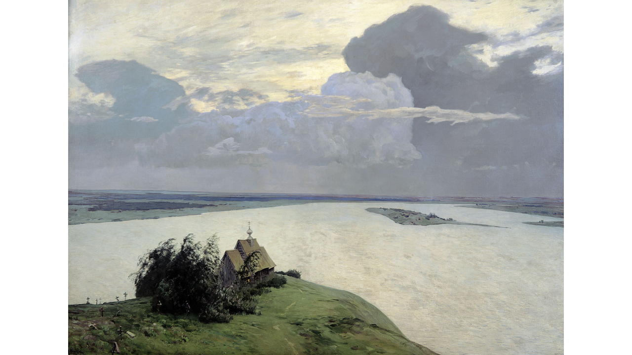Isaac Levitan, Al di sopra dell'eterna quiete, 1894, Mosca, Galleria Tretiakov