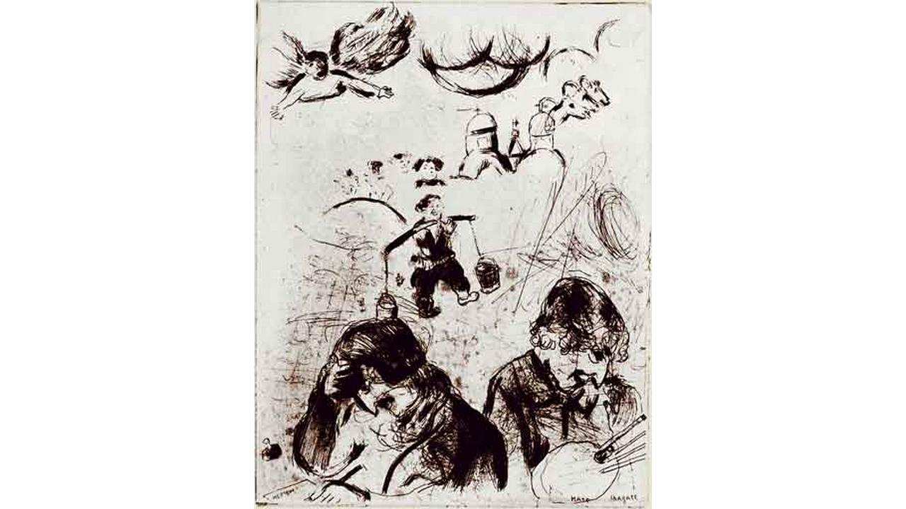 Marc Chagall: illustrazione per Le anime morte