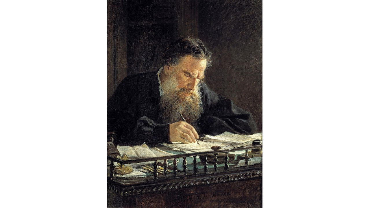 Nikolai Ge: Lev Tolstoy al lavoro